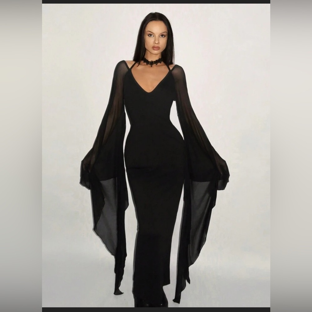 Morticia Addams Halloween Dress